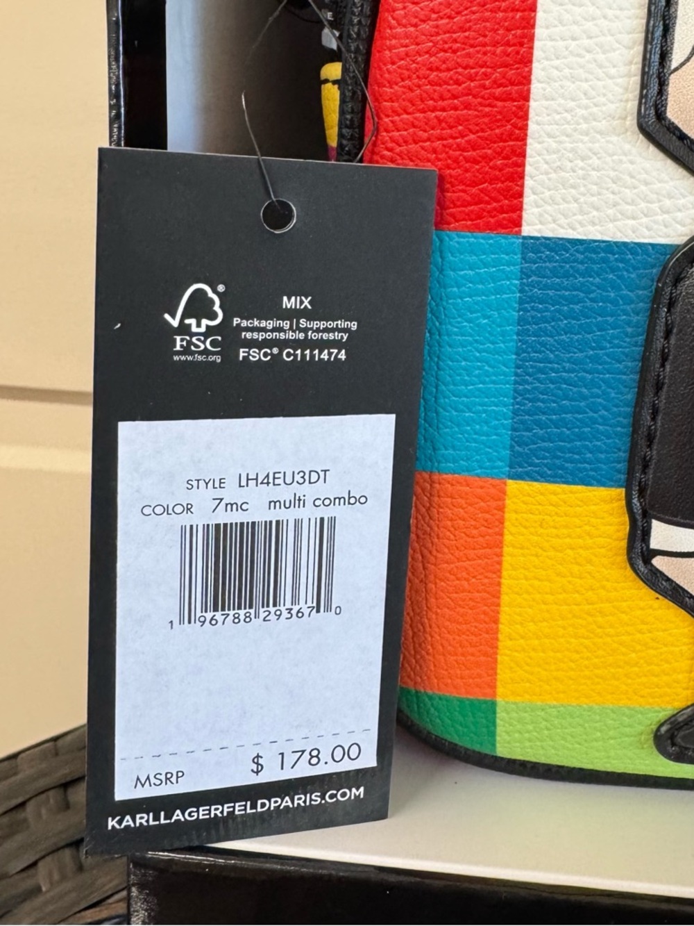Karl Lagerfeld Multicolor Graphic Camera Bag - Picture 4 of 4